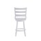 Flash Furniture Liesel Wooden Classic Ladderback Swivel Counter Height Barstool w/Solid Wood Seat, Antique Wht Wsh ES-UN-31WS-24-WH-GG - alternate 2